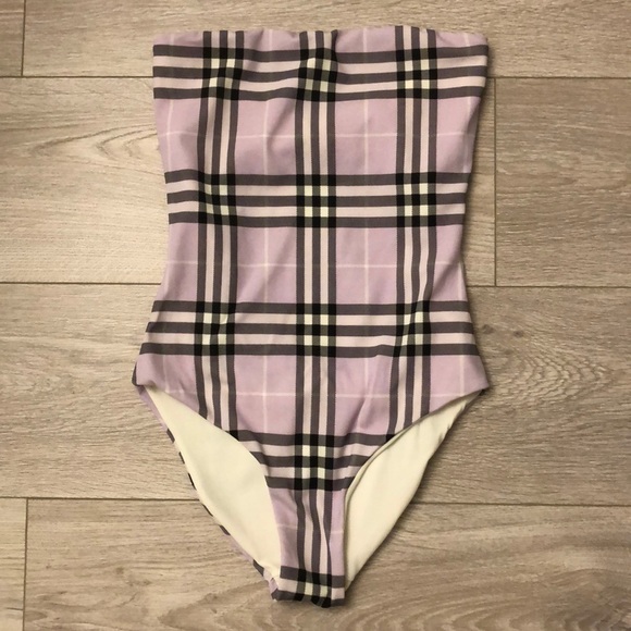 burberry swimsuit purple